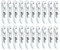 Wine Bottle Opener, Corkscrew (White 20 Pieces)