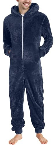KONG JIMFAN Herren Thermounterwäsche Set Seemannspullover Strumpfhosen Herren Winter Icrimax Pullover Laufanzug Herren Winter Kleidung Herren Herren Skianzug Ski Jacke Und Hose Set(1-Dark Blue,XL)