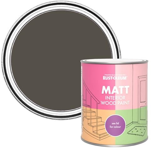 Rust-Oleum Brown Interior Wood Paint in Matt Finish - Fallow 750ml