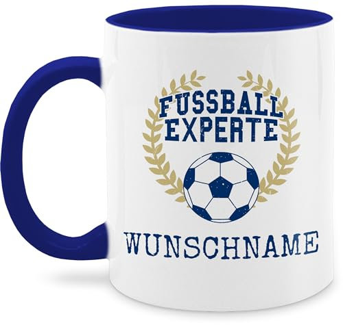 Tasse Tassen 325ml - 2026 Fussball WM Fanartikel - Fußball Experte Name - 325 ml - Dunkelblau - experten fußball-fanartikel em fußballfans kaffeetasse für trainer fussballtasse