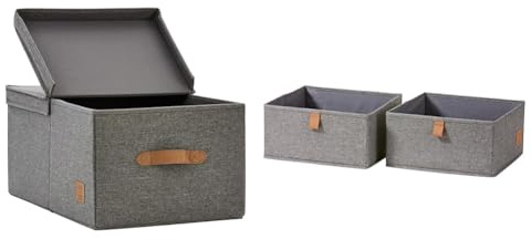 LOVE IT STORE IT Premium Aufbewahrungsbox mit Deckel & Premium Schubladenbox 2-teilig
