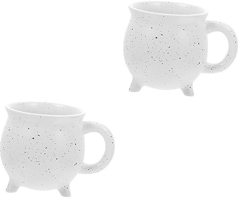 Ciieeo 2 Pz Coppa della caldaia a treppiede regalini halloween halloween festa del papà per il nonno vaso delle streghe tè tazzine da espresso di Halloween tazze di