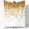 Kuscheldecke Flauschig Decke Flanell Fleecedecke 150 x 200 cm Sofadecke Tagesdecke Blanket 3D Digitale Kunst Goldener Glitzer Weich Deckeldecke Wohndecke Für Bett Sofa Schlafzimmer Büro