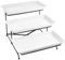 MAKTSAM 3 Tier Serving Platter Set, Porcelain Cake Stand, White Three Tiered Tray Stand, Folding Dessert Cupcake Display Stand for Party, Wedding