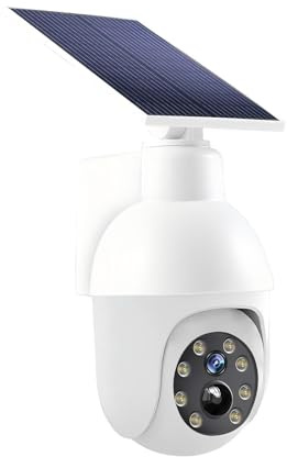Lampe solaire ultra lumineuse à 360 degrés, caméra de vidéosurveillance factice, projecteur extérieur avec détecteur de mouvement, projecteur étanche IP66, caméra de sécurité sans fil pour porche,