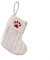 Angenehmer Weihnachtsstrumpf im Strickstil, um Ihre saisonale Dekoration zu ergänzen (Hundepfote)