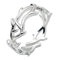Viojrlly Verstellbarer Silberring, offener Herren- und Damenring, Herren- und Damenring für den Zeigefinger, verstellbares Fußkettchen, Zwei-Finger-Ring, Vintage-Daumenring, Herrenschmuck