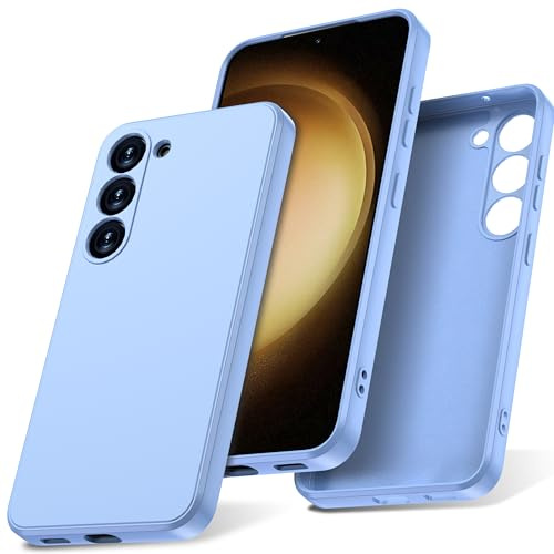 Watana Hülle für Samsung Galaxy S23 Plus,Soft Touch SilikonHülle,Hellblau | HandyHülle Case mit Rutschfeste Hülle Silikon mit Mikrofaserfutter,für Samsung Galaxy S23+ Hülle