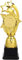 Niltracy Trophée d'or 25,4 cm Star Award Trophée en plastique 1ère place Trophée pour tournoi sportif, cérémonie de remise de prix, célébration de fête, récompense, prix gagnant