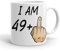 VIROSA Funny 50th Birthday Mug – “I Am 49+1” – Rude Novelty Gift for Men & Women Turning 50 – 11oz Ceramic Coffee Cup – Joke Present for Friends, Family, Mum, Dad – Birthday, Office, Secret Santa
