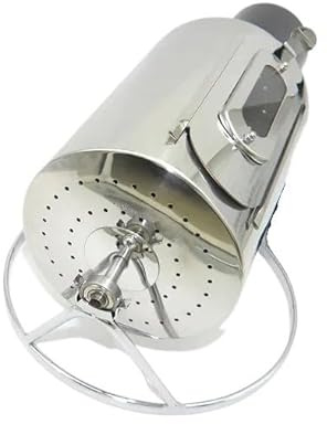 JVDDI Tostador de café doméstico de Acero Inoxidable, Tostador de Granos de Frutos Secos, Tostador eléctrico de Granos de café con Bandeja