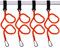 YYST Orange Paddel Leine Paddle-Halter-Werkzeug Lanyard - No Paddle Orange X 4-Pack