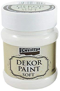 Zita's Creative Dekor Paint Soft Chalky 230ml - weiß. Kreidefarbe, Vintagefarbe, Mattfarbe, Bastelfarbe
