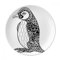DIYthinker Pingouin Humain Peinture décorative en Porcelaine Quiet bébé Assiette à Dessert 8 Pouces Dîner Accueil Cadeau 21cm diamètre Multicolor