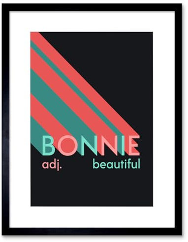 Wee Blue Coo Scottish Word Definition Bonnie Beautiful Scots Scotland Framed Art Print