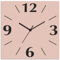 ARTLAND Wanddeko Wanduhr ohne Tickgeräusche Alu Funkuhr 30x30 cm Quadratisch Lautlos 4 Ziffern Farbig Schlichtes Design Rosa Altrosa S7KK
