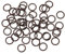 sourcing map Packung mit 50 Fluorkautschuk O-Ringe 8mm OD 6mm ID 1mm Breite Metrisch FKM Dichtung