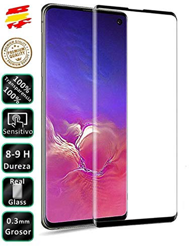 Movilrey Protector para Samsung Galaxy Note 10 Color Negro Completo 3D Cristal Templado de Pantalla Vidrio Curvo para movil