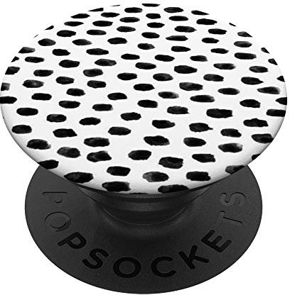 PopSockets Cute Black and white dalmatian dog polka dot animal print PopSockets Swappable PopGrip