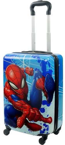 Ful Marvel Spider-Man Kinder Rollgepäck, Hartschalenkoffer mit Rollen, Multi, M, Marvel Spider-Man Kinder Rollgepäck, Hartschalenkoffer mit Rollen