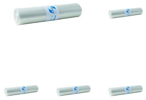 Müllsäcke DEISS PREMIUM transparent Typ 60, 120 L, Packung mit 5