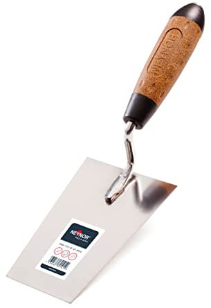 Lagerverkauf! NEYNOR Maurerkellen 140 mm - Gipserspachtel Stukkateurspachtel - Edelstahl Rostfreie - Gipserkelle - Bequemer Griff - Made in EU