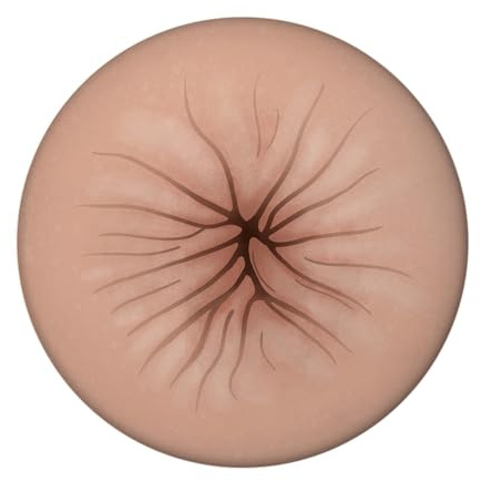 Anus Magnet rund mit Rosette lustiger Magnet rund mit Popo-Loch für den Kühlschrank zum Befestigen von Fotos vom Ex-Freund und Postkarten