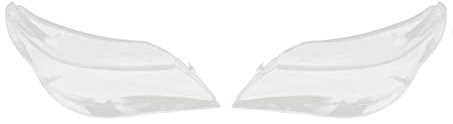 QWERTYUI AISHANBAIHUODIAN 2X Auto Scheinwerfer Objektiv Glas Lampenabdeckung Abdeckung Lampenschirm Helle Schale Produkt Passend for BMW E60 E61 2003-2010-Rechts & amp;Links