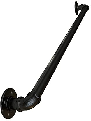 WORDFUN Barandilla De La Pared Asa De Seguridad 300cm, 350cm, Latón Pasillo Escalera Pasamanos Simple, Pasamanos De Tubo De Hierro, para Pasamanos Exterior, Balcón, Balaustrada