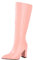 Stivali camperos Donna Estivi Fashion Scarpe da Donna Stivali Stivali Moto Donna Tacco Stivali Gomma Bambina Donna Stivali Stivaletti Ciabatte Donna estive Eleganti Sandali Bambina Rosa-A 42