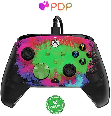 PDP Xbox REMATCH GLOW Wired controller - Space Dust