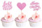 Blumomon 24 Stück Glitzer Happy Mothers Day Cupcake Topper Beste Mama Kuchendeko Mutter Cupcake Topper für Muttertag Party Kuchendeko