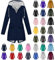 Generic Damen Regenjacke 'Oh! Nass'is!' II mit Innenfutter - Regenmantel Outdoorjacke Regenparka wasserdicht modisch tailliert Happy New Year 2024