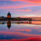 Ceanothe Tableau sur toile Toulouse la ville rose 45x45 cm Décoration Murale Art Décoratif Muraux Peinture Imprimée en HD Salon Chambre Bureau Bois de Forêt FSC Fabriqué en France