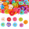 JJUNW 180 Stück Künstliche Blumenköpfe, Bunte Kunstblumen zum Basteln 4cm Gänseblümchen Köpfe Seidenblumen Dekoblüten Mini Künstliche Blumen für DIY Basteln Hochzeit Girlande Feste Party Deko