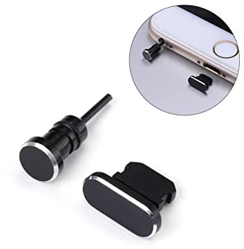 GARVALON 2 Stück Stecker Für Kopfhörer Und Ladeanschluss Schutzkappen Kunststoff Für Smartphone Plus Plus Se Und USB-typ-c-geräte Mit Tragetasche