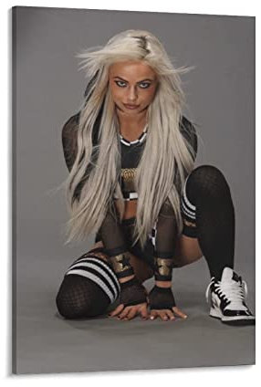 SDYYFF Bilder Wohnzimmer Modern 50 * 70cm Senza Cornice Liv Morgan Female Wrestler Canvas Wall Art Soggiorno Poster Camera da letto Decor Painting