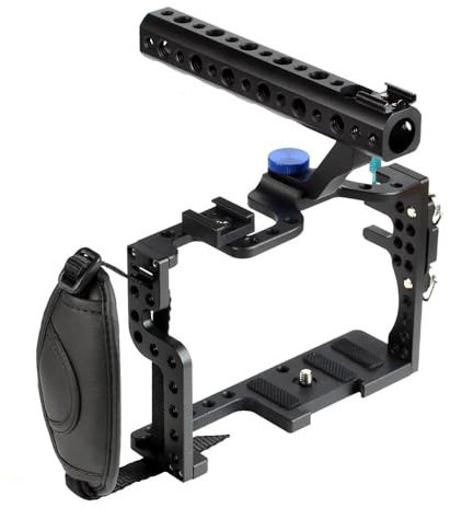 Cage for Appareil Photo GH3 GH4 GH5, boîtier de Protection, poignée supérieure, Compatible avec Le kit d'extension de trépied vidéo Panasonic Lumix DSLR(GH5 Cage)