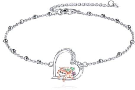 DAYLINLOVE Bearted Dragon Armband 925 Sterling Silber Heatrt Bearted Dragon Schmuck Geschenke für Frauen