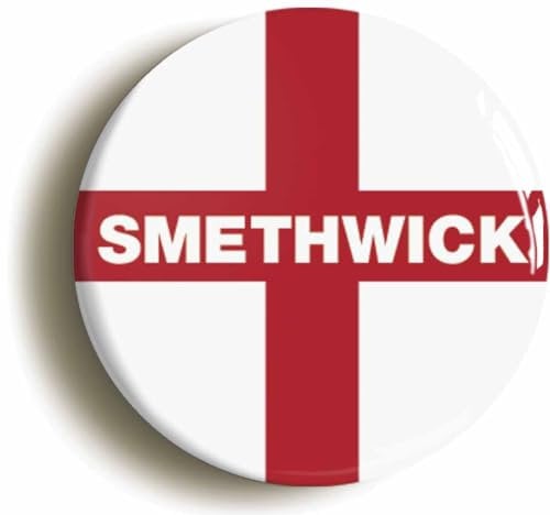 Smethwick England Flag Fridge Magnet (Circular 2inch / 50mm Diameter)