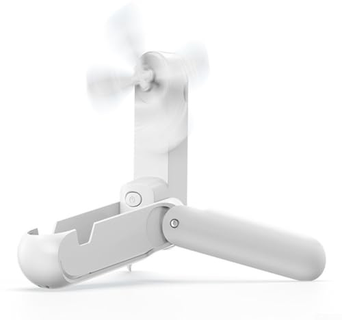 Handheld Mini Electric Fan with Power Bank Capability Essential Gear for Travel, Camping, or Situations (1)