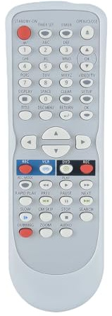 NB654 NB654UD - Telecomando di ricambio per FUNAI DVD VCR Combo WV20V6 SV2000 PY90VG, funziona anche con registratore DVD Pye Video PY90VG con videoregistratore