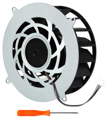 Ceozon Replacement Internal CPU Cooling Fan 19 Blades Ultra-Quiet High-Speed Motor Compatible with PS5 Slim Disc/Digital Edition, Includes T8 Screwdriver