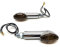 Mini Blinker Satz Set CATEYE Chrom Getönt E-Geprüft passend für Aerox, Nitro, SR 50 uvm.