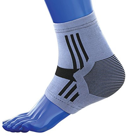 KEDLEY Ankle Support Sleeve | Premium Elasticated Compression Foot Sock | Aiding Rehabilitation, Joint Pain, Sprains, Strains and Arthritis | Protects Against Twisting and Rolling the Ankle (Large)