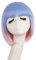 MapofBeauty 30cm/12 Zoll Gerader Pony BOBO-Frisur Glatte Kurze Haare (Lila Rosa+Periwinkle+Blass Rosa+Blau)