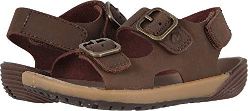 Merrell Boy's Bare Steps Sandal Sandal, brown, 100 Medium US Toddler
