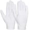 anezus 12 Pairs Cotton Gloves for Dry Hands, White Cotton Gloves Cloth Serving Gloves for Eczema Moisturizing Dry Hands Jewelry Silver Archival Costume Inspection, Medium Size