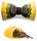 JEMYGINS homme jaune noeud papillon plume et cuir handmade noeud papillon mariage rencontre(24)