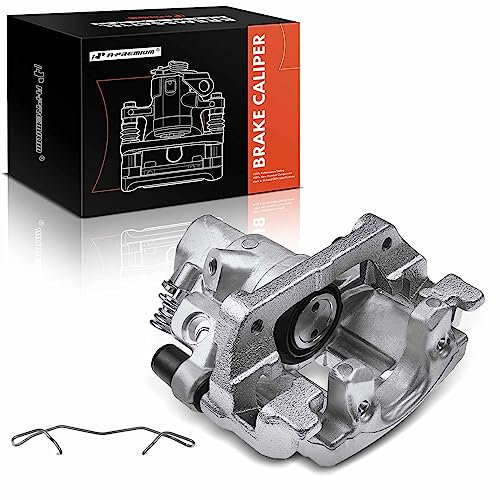A-Premium Disc Brake Caliper Assembly with Bracket Compatible with Ford Models - EcoSport 2018-2022, Focus 2012-2018 - Rear Right Passenger Side